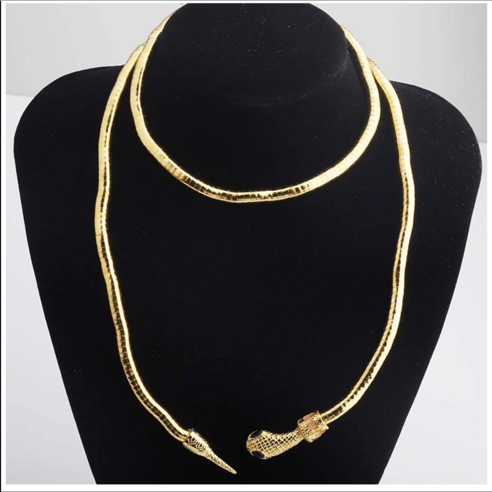 Flexible Bendable Snake Necklace Wrap Bangle new